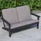 Flash Furniture Black Poly Resin Loveseat-Charcoal Cushions JJ-C14022-BK-GG - alternate 6